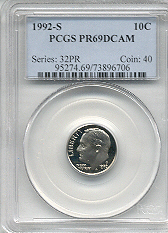 1992-S PCGS PR69 DCAM